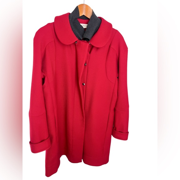 Marni red wool coat - Picture 4 of 11